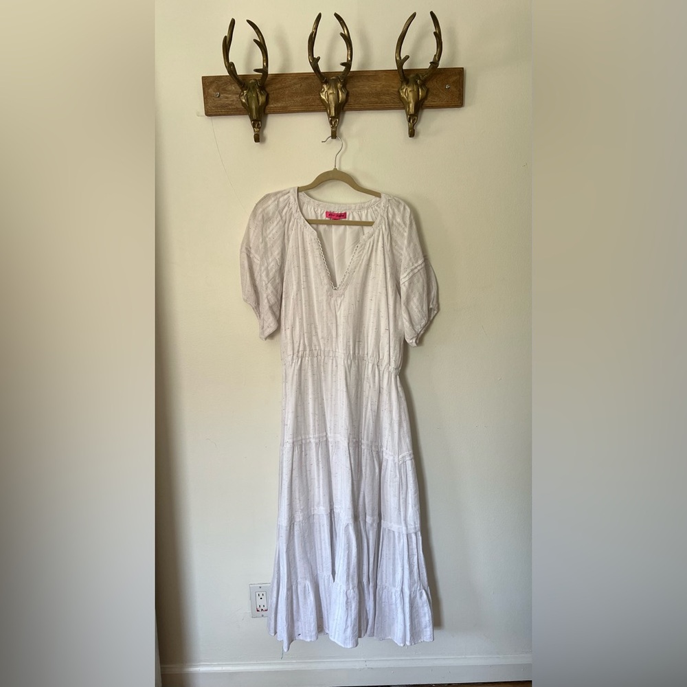 Betsey Johnson white Summer dress, never worn, perfect condition!